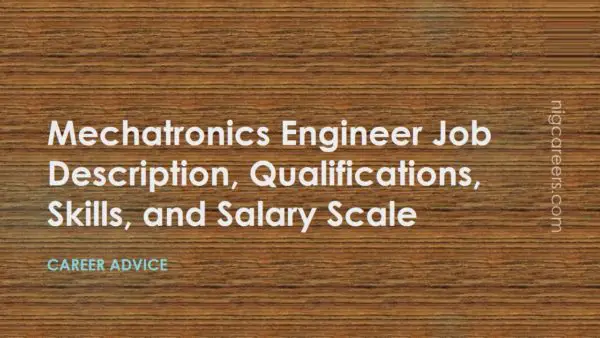 Mechatronics Engineer Job Description