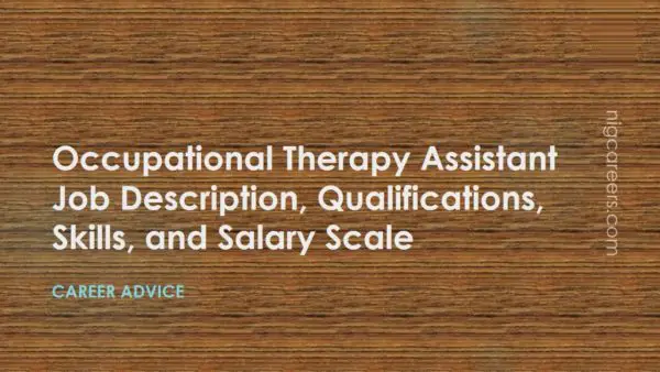 Occupational Therapy Assistant Job Description