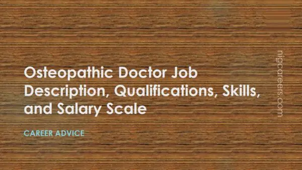 Osteopathic Doctor Job Description