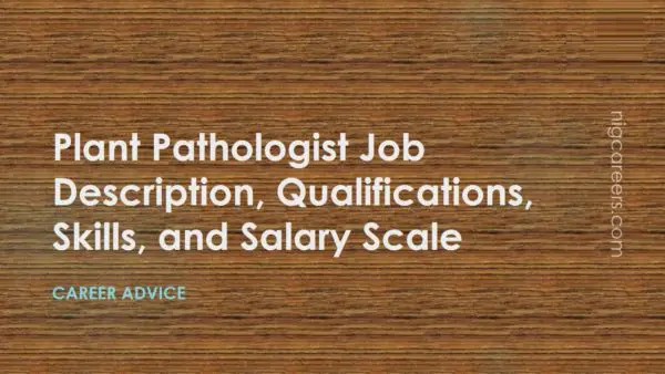 Plant Pathologist Job Description
