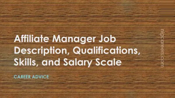 Affiliate Manager Job Description