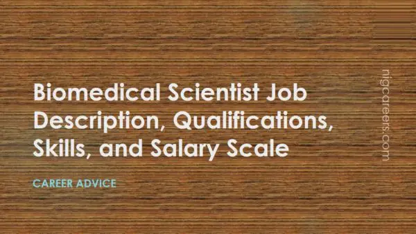 Biomedical Scientist Job Description