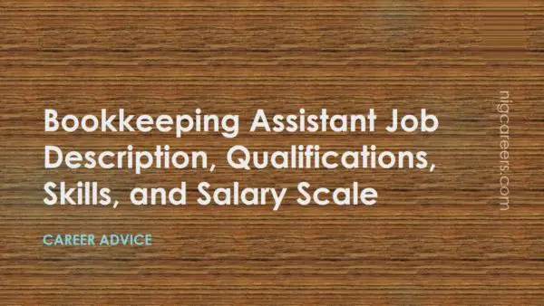 Bookkeeping Assistant Job Description