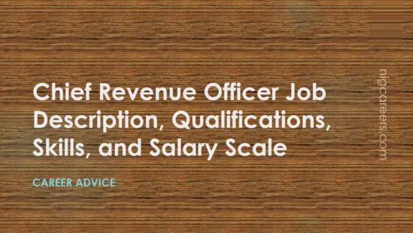 Chief Revenue Officer Job Description