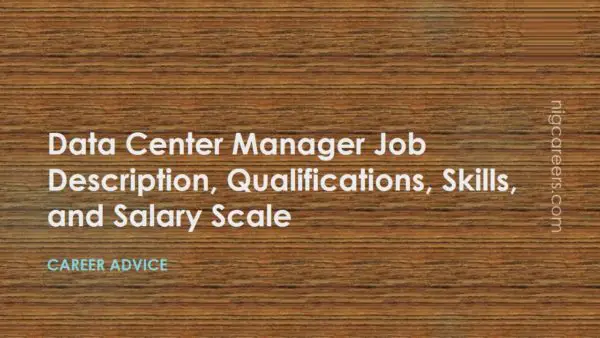 Data Center Manager Job Description