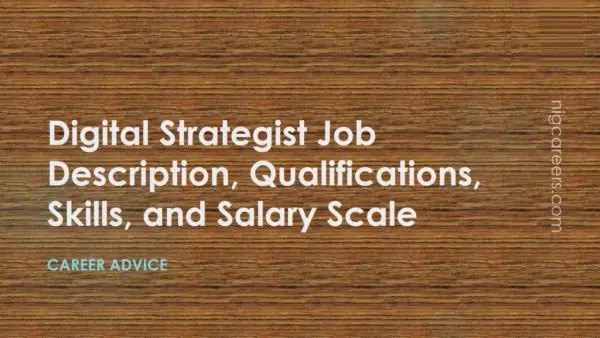 Digital Strategist Job Description