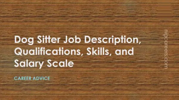 Dog Sitter Job Description