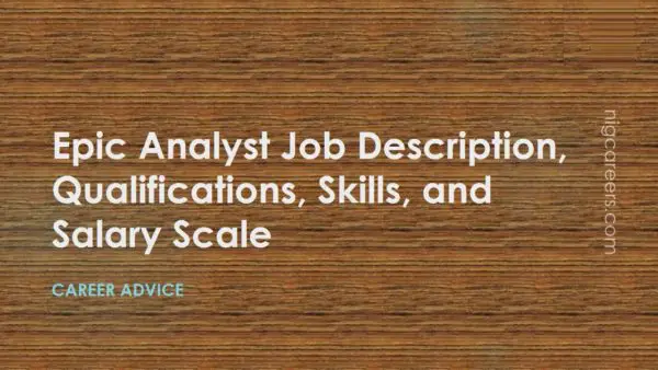 Epic Analyst Job Description