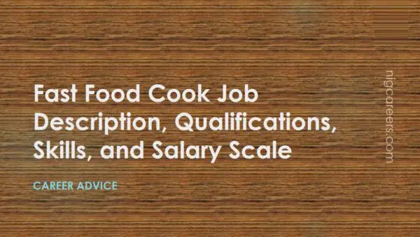 Fast Food Cook Job Description