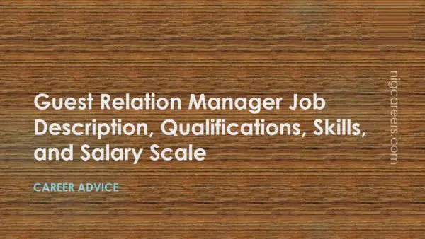 Guest Relation Manager Job Description
