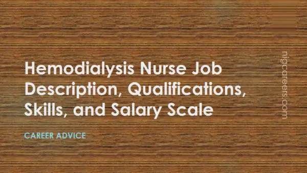 Hemodialysis Nurse Job Description