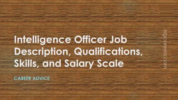 Intelligence Officer Job Description