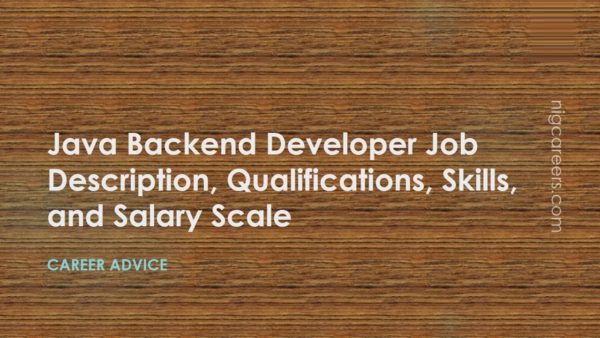 Java Backend Developer Job Description