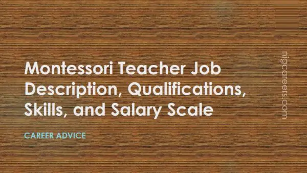 Montessori Teacher Job Description