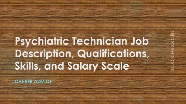 Psychiatric Technician Job Description
