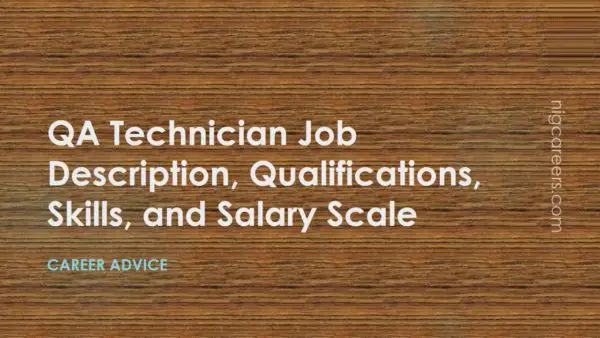 QA Technician Job Description