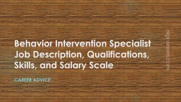 Behavior Intervention Specialist Job Description