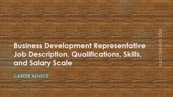 Business Development Representative Job Description