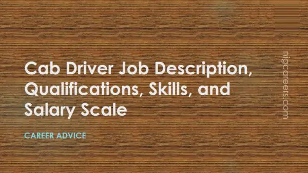 Cab Driver Job Description