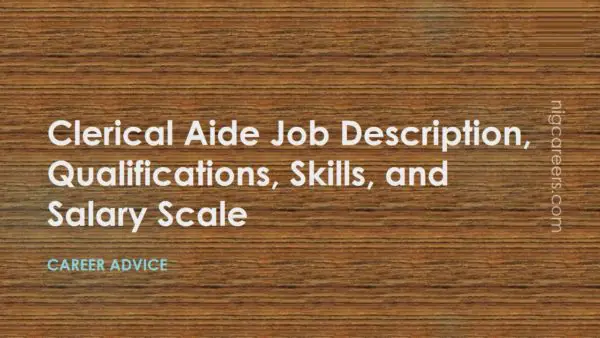 Clerical Aide Job Description