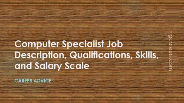 Computer Specialist Job Description