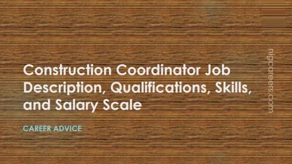 Construction Coordinator Job Description