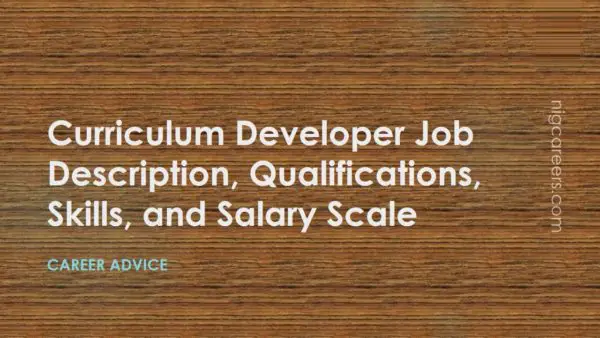 Curriculum Developer Job Description