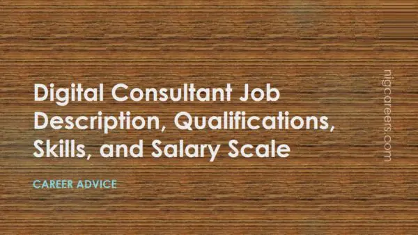 Digital Consultant Job Description