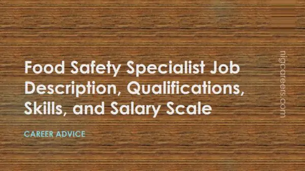 Food Safety Specialist Job Description
