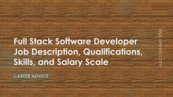 Full Stack Software Developer Job Description
