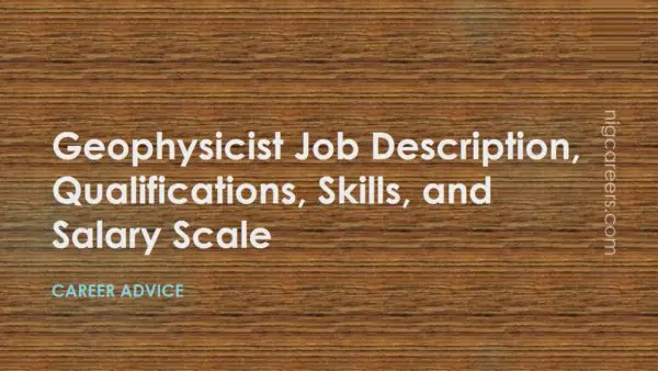 Geophysicist Job Description