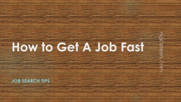 How to Get a Job Fast