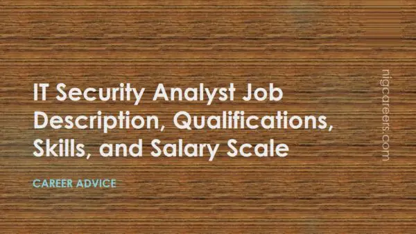 IT Security Analyst Job Description