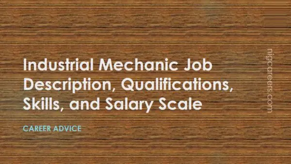 Industrial Mechanic Job Description