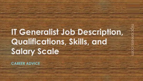 IT Generalist Job Description