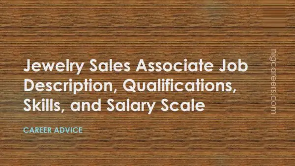 Jewelry Sales Associate Job Description