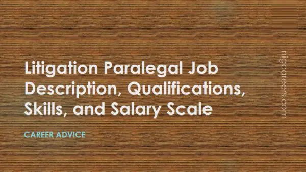 Litigation Paralegal Job Description