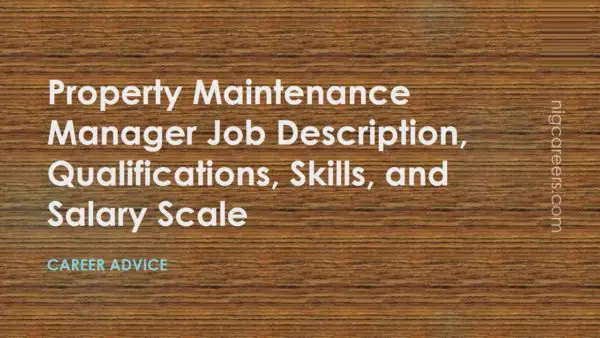Property Maintenance Manager Job Description