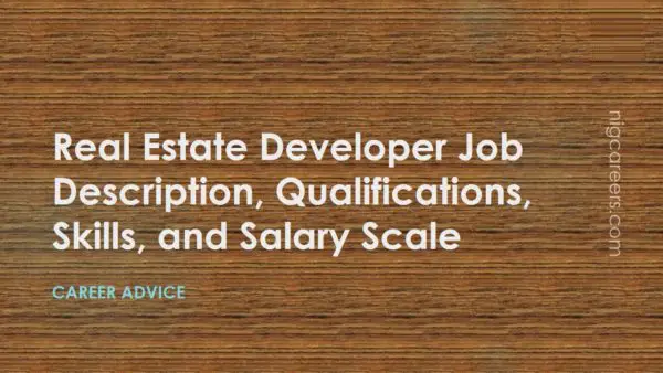 Real Estate Developer Job Description
